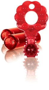 Crossbones Mighty Marble Double Bullet in Red